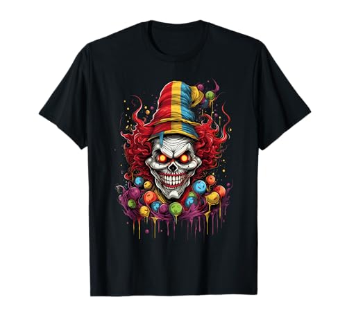 Terrifying Scary Evil Killer Clown T-Shirt