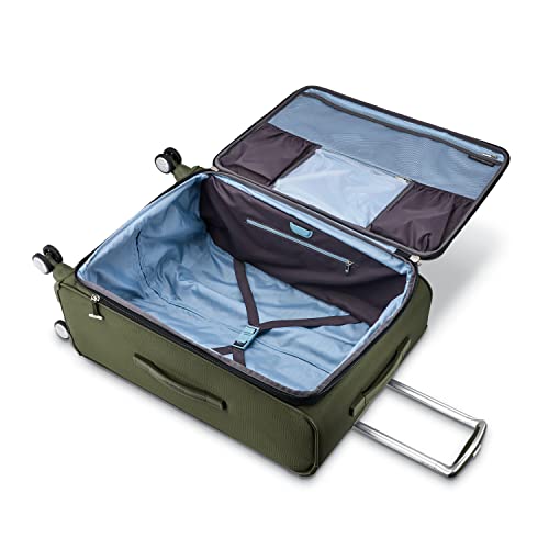 Image of Samsonite Solyte DLX Softside Expandable Luggage with Spinner Wheels, Cedar Green, 3-Piece Set (20 /25 /29)