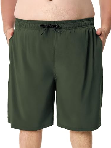 Short de bain pour homme grande taille au séchage rapide et doublure douce 6XL