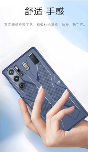 Tuxiwei [Military Grade Flexible TPU Silicorn Case for Nubia RedMagic 9 Pro+ Plus 6.80", Fully Strong Drop Protection | Heavy Duty Rugged Shock Absorbing | Red Magic 9Pro Armor Cover for Men -Grey