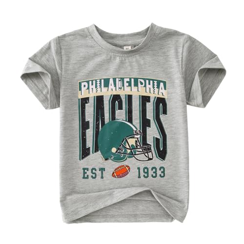 Toddler Girl Boy Football Shirt Sundays are for The Birds Game Day Outfit Kids Football Season Sports Fans Tee Tops