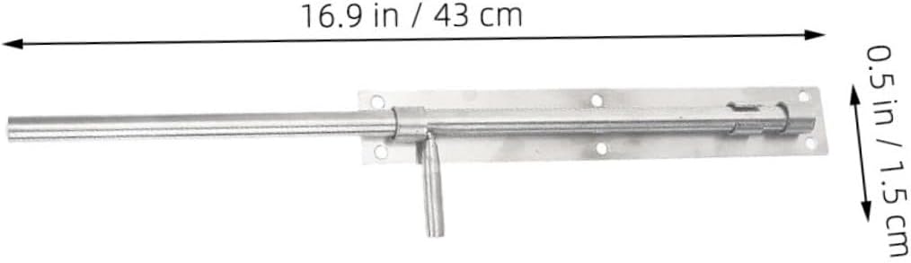 2pcs Stainless Steel Gate Latch Heavy Duty Floor Bolt Lock for Wooden and Main Doors Easy to Install Security Accessory for Single and Double Gates