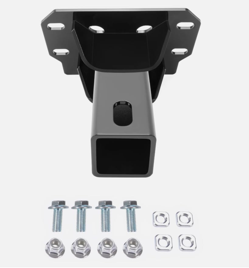 Black Front 2" Receiver Hitch 1000 XP / 2018-2024, Replacement for Polaris Ranger Northstar OEM