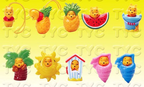 TOMY Peek-a-Pooh Figure #14 Summer Edition Set