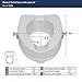 Drive Medical 12066 Premium Raised Toilet Seat, Standard Seat, White