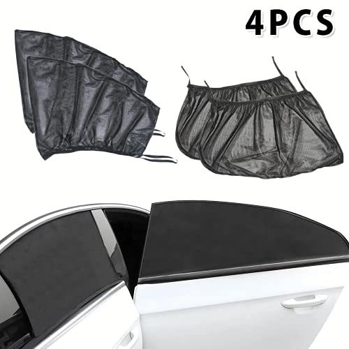 AONYAY Car Window Shades for Front and Rear Window, 4 Pcs Car Window Shade for Baby Seat and Pet, Fit Most Cars SUVs, Easy to Install