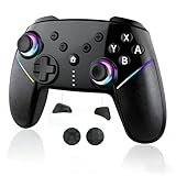 switch 2 コントローラー 2026革新モデル switch プロコン コントローラー pc TURBO連射機能 マクロ機能 背面ボタン付き RGBライト 大容量バッテリー Bluetooth 無線接続 6軸ジャイロセンサー ホール効果スティック switch / switch Lite / switch OLED / PC / Android / iOS 13.0 対応 プロコン (ブラック)