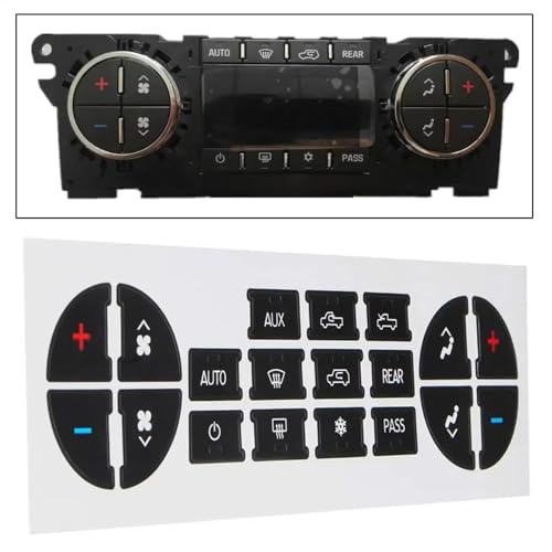 Autocollants bouton climatisation Audi A4 B6 B7 de 2000 à 2004 - 2