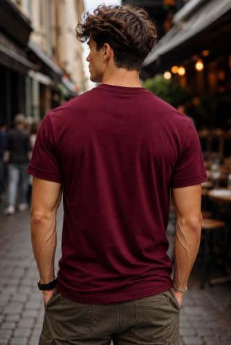 Image of INKKR Men's Solid Round Neck Half Sleeve Classic Cotton Bio-wash T-Shirt Combo | Crew Neck Cotton Tshirt for Men Combo