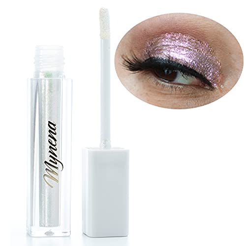 Mynena Pink Metallic Color Changing Liquid Eyeshadow Eyeliner Talc- Free Gluten-Free Sulfate-Free Cruelty-Free Vegan - Ashley