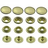 🟢 Lieferumfang: 20 Stück - 12,5 mm Gelb nickelfrei, vierteilig