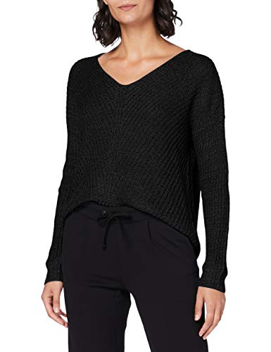 JDY JDYNEW Megan L/S Pullover KNT Noos Sweater, Noir, L Femme Cover