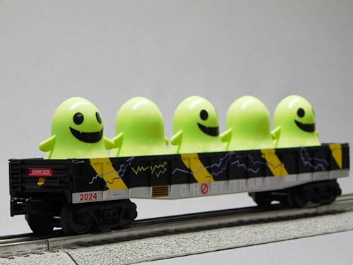M.T.H. Electric Trains MTH RAILKING Halloween Ghost Trap 2024 Gondola with Glowing Lighted Ghosts 30-72255