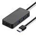 UGREEN USB Card Reader Hub 3 Ports USB 3.0 SD TF Card Adapter Hub Combo for MacBook Pro Air, Windows Surface Pro, iMac, PCs and Laptops Support Compact Flash Memory Cards Black