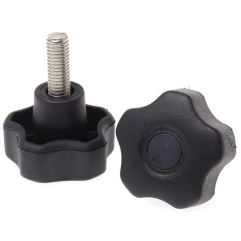 Star Knob with S/S Stud M8x20 40dia, Pack of 10, MFR: 7027633