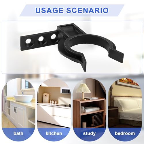 YnewL Sockelleisten Clips, 24 Stück Sockelleiste Küche mit 72 Schrauben 72 Expansionsrohr, Robust und langlebig Küchen Sockelblende, Küchensockel Befestigung für 32-42mm Küchenfüße