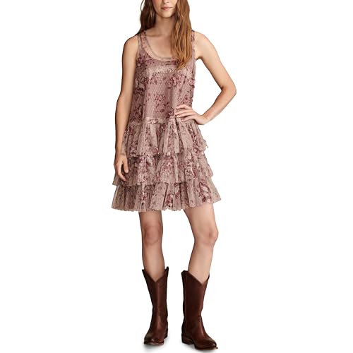 Robe décontractée femme tulle imprimé Lucky Brand chic