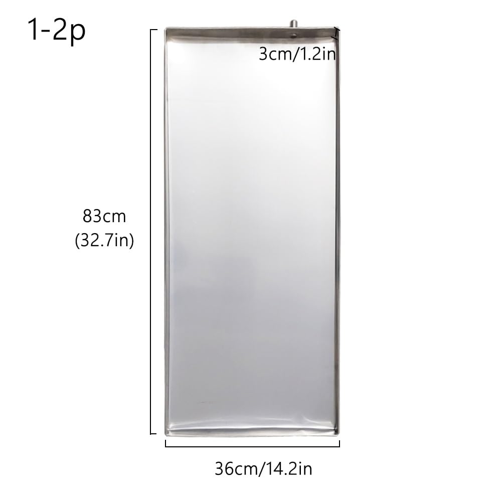 Leckagewanne For Klimaanlagen, Auffangwanne Aus Edelstahl, 1-5 PS-Klimaanlage Innen Und Außen, Gemeinsame Leckagescheibe, Kondensatablaufwanne, HVAC-Ablaufwanne(Color:201 Stainless Steel,Size:83*36*3c
