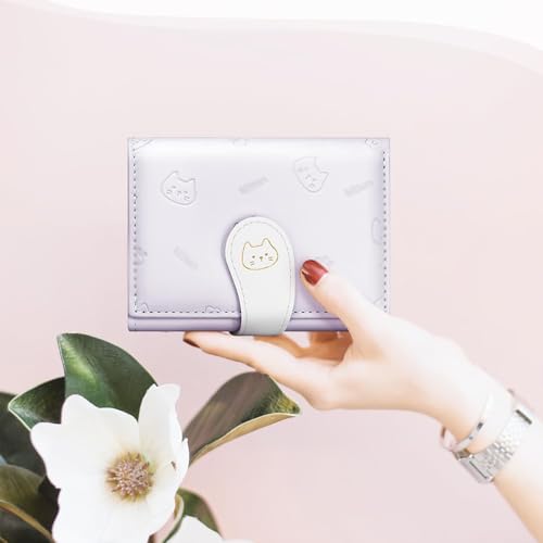 Women's Fashionable Cartoon Short Tri-fold Coin Purse Simple and Versatile Multifunctional Card Holder4