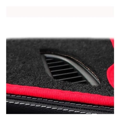Tapis de tableau de bord antidérapant pour auto 2015-2018 protège-instrument noir