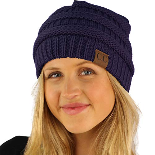 Image of Hatsandscarf CC Exclusives Solid Color Beanie Tail Hat for Adult (MB-20A)