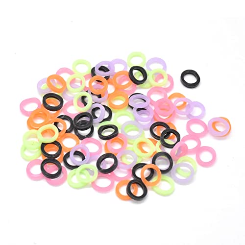 Rzjzgz 2 Packs(200Pcs) Multicolor Dental Orthodontic Elastics Latex Rubber Bands For Braces Great For Dentist, Dreadlocks, Braids, Top Knots Tool Professional 4.5Oz (Rabbit 3/16In) #TOP4