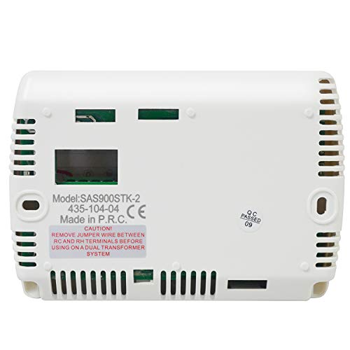 Single Stage 5-2 Programmable Thermostat,24 Volt Or Millivolt System,1 Heat 1 Cool,Saswell Sas900Stk-2 #TOP2