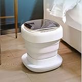 xuejuanshop Mini Washing Machine Portable Drying Integrated Technology Foldable Washing Machine...