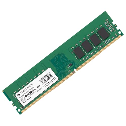 Image of Zebronics 16GB DDR4 RAM for PC, 2666MHz, 4bit Architecture, Low Power Consumption, High Stability Performance (D41626A)