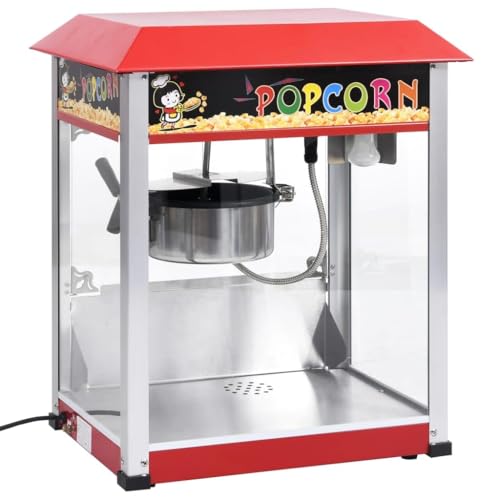 Emmtore Máquina para Hacer Palomitas de Maíz con Olla de Teflón Fabricante Cocina Profesional Calentamiento Comercial Doméstico Cine 1400 W