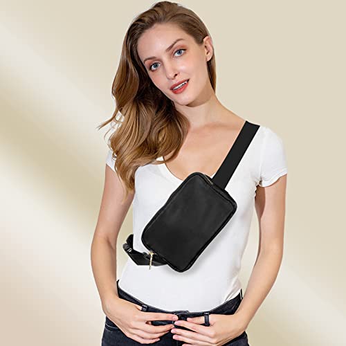 Fanny-Packs-for-Women-and-Men-Jakiro-Fashionable-Belt-Bag-for-LuLu-Waist-Bag-Lemon-Bags-Everywhere-Belt-Cute-Bag-for-Travel-Workout-Running-Hiking-for-Lady-Girls-and-Men-Black