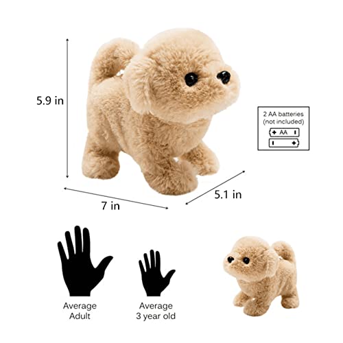 Sangkn Toy Dog, Toy Dogs That Walk And Bark, Puppy Toys For Kids, Battery Realistic Barking Dog Toy Walking Electronic Pets Girls(Golden Retriever) #TOP5