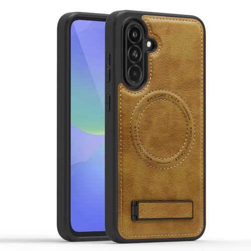 Image of Lunivop for Samsung Galaxy A36 Case /Galaxy A56 Case 6.7 inch PU Leather Brown