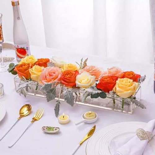 Vaso De Flores Em Acrílico 3mm Elegância Moderna Centro Mesa