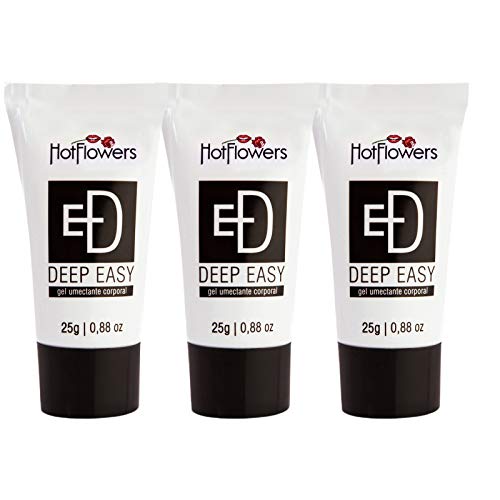 3 Gel Lubrificante Deep Easy Vaso Dilatador + Brinde