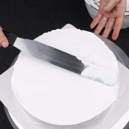 NUOBESTY 2 Adet Paslanmaz Çelik Krema Kazıyıcı 6 8 - Mutfak Pişirme Spatulası Krema Tereyağı Şekerleme Pişirme Aksesuarları Ev Pastacılık Gastronomi için Rastgele Renk - Görsel 5