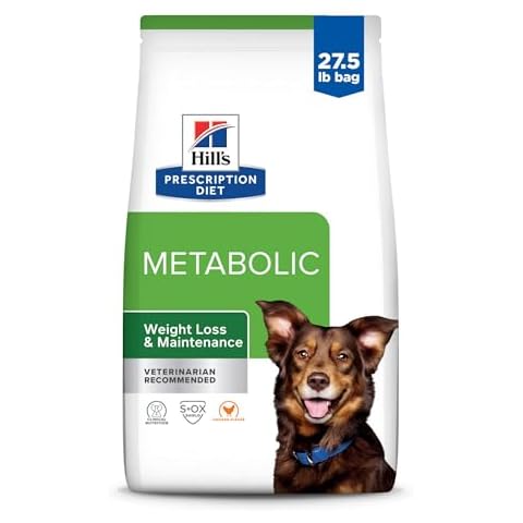 Hill's Prescription Diet Metabolic Weight Management Chicken Flavor Dry Dog Food, Veterinary Diet, 27.5 lb. Bag Cover