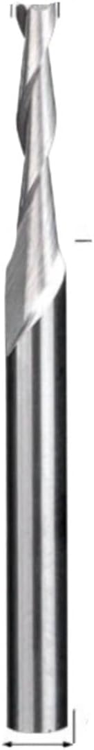 2 Flute Wood End Mill 1/8"(3.175mm) Shank 2.0-3.175mm CNC Router Bit Up Cut HRC45 Carbide Spiral Cutters CNC Machining(2x22x3.175x38L)