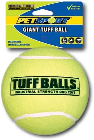 Miniatura 4 de PetSport Giant Tuff Ball - Pelotas de tenis gigantes para perros, ideales para aburrimiento y masticadores agresivos, pelotas de tenis para perros