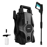 Cecotec Hidrolimpiadora Eléctrica de Alta Presión para Hogar, Jardín o Coche HydroBoost 1400 X-Treme. 1400W, 105Bares, Caudal de 408l/h, Botella Jabón, Bomba de Aluminio, Radio de Acción 9m