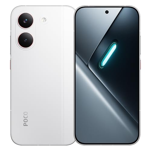 Poco X8 Pro, Smartphone 8 + 512 GB, High-End-Prozessor Dimensity 8500-Ultra, Ultra-helles AMOLED-Display, 50 MP Sony IMX882 mit OIS, Weiß, inkl. Karikabatterie