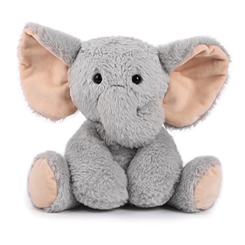 TCBunny Valentines Day Gifts Baby Elephant Bedtime Stuffed Animal Plush Toy 11", Kids, Aichie (Grey)