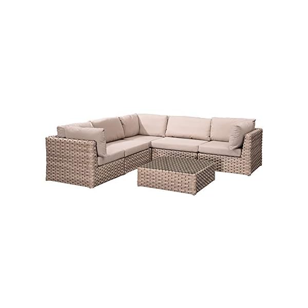 Loungegruppe Delmar Milchgrau