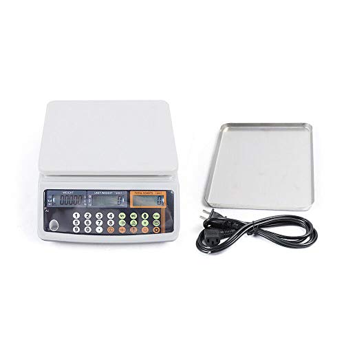 Báscula digital de precisión 0.1g hasta 30kg con pantalla LCD miniatura 5
