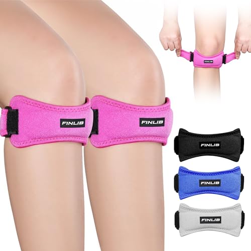 FINLIB 2x Rodilleras menisco y ligamento, protege y alivia, rodillera deportiva para gym, crossfit,trabajo, casa, powerlifting, gimnasio, cinta rotuliana mujer y hombre, unisex