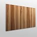 MEGADECOR Cabecero Cama PVC Decorativo Económico Textura Madera Cerezo Sapelly Vetas Verticales...