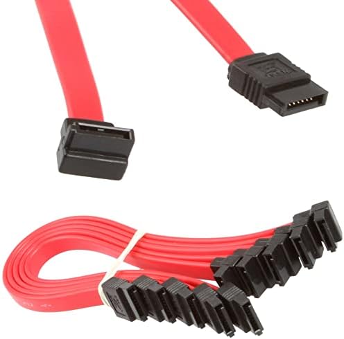 LINESO 9 Inch SATA III 6.0 Gbps Cable 5pcs 9-Inch/23CM SATA III 6.0 Gbps SATA Cable