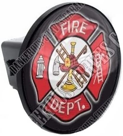Class 3 Tow Hitch Receiver Cover Insert Plug for Truck & SUV for FIRE Fighter DEPT Model-PYT-8888-3701