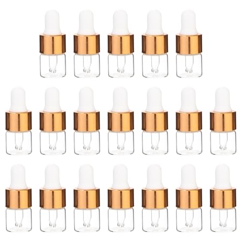 Flacons compte-gouttes en verre pour voyage en famille et transport d'huiles 1ml