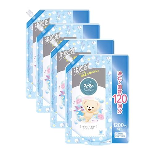 ファーファ ストーリー柔軟剤そらのお散歩1200ml 4個セット